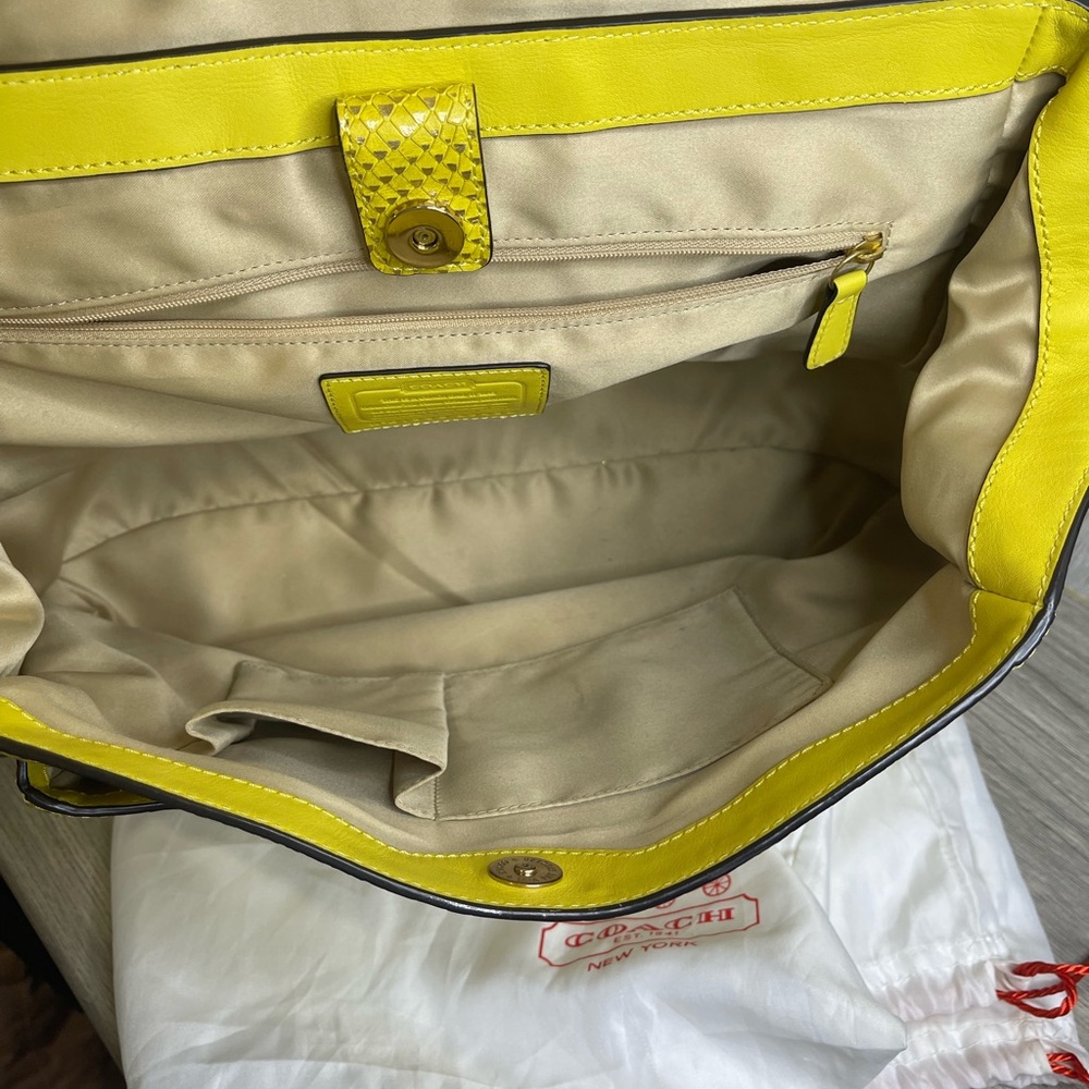 Abby Pinnacle Python Leather Crossbody Satchel Sh… - image 5